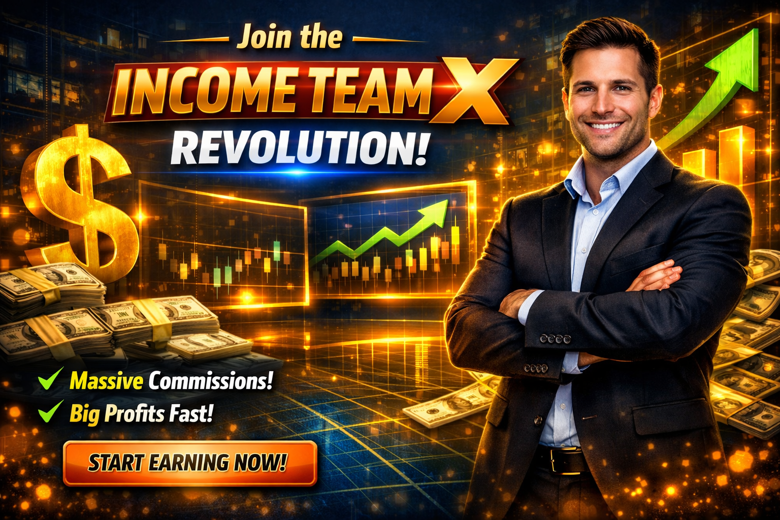 What is Income Team X — AI online income system diagram